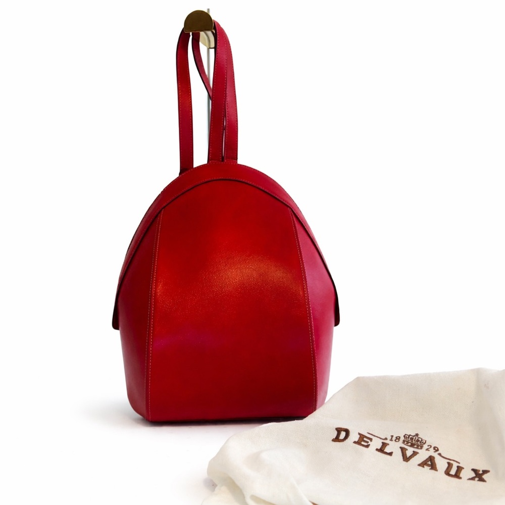 Delvaux • Amitie Red Leather Backpack, Excellent Condition